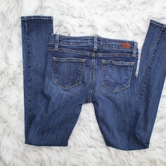 PAIGE Skyline Skinny Jeans Medium-Dark Wash - Picture 8 of 8